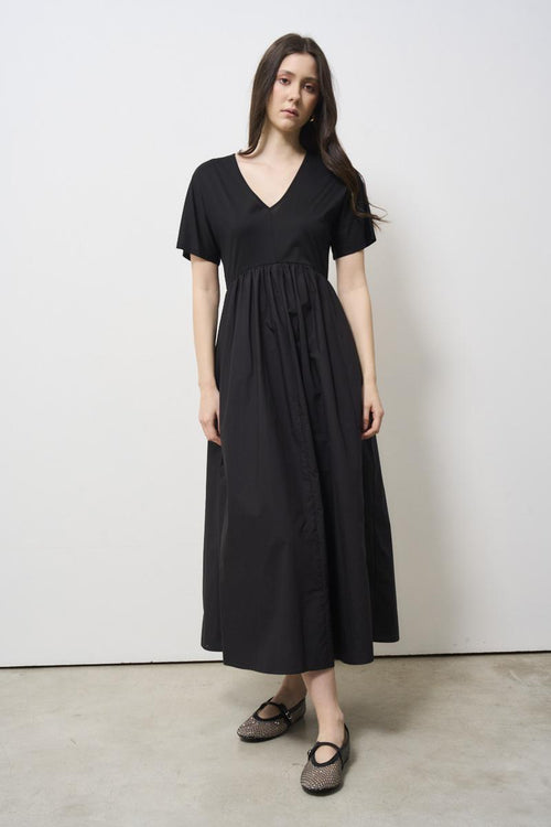 Women's black jersey dress