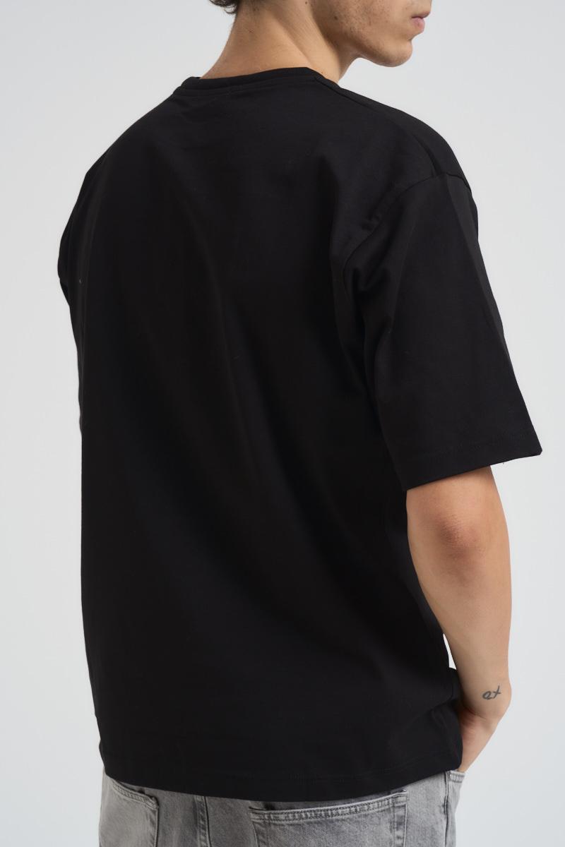 T-shirt uomo girocollo nera JAY NERO SUPERCULTURE* 
