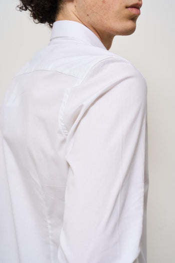 Camicia bianca uomo in cotone - 5