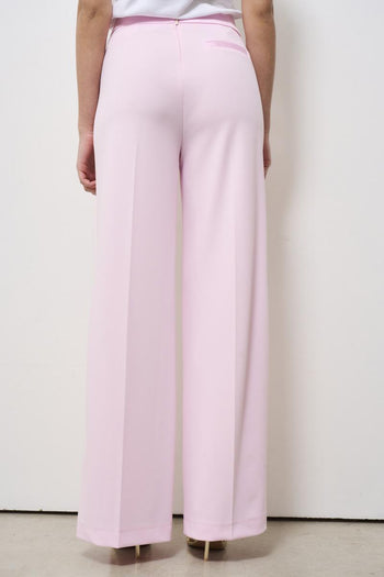 Women's straight leg trousers pink - 3