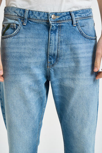Jeans uomo regular fit in denim blu - 6
