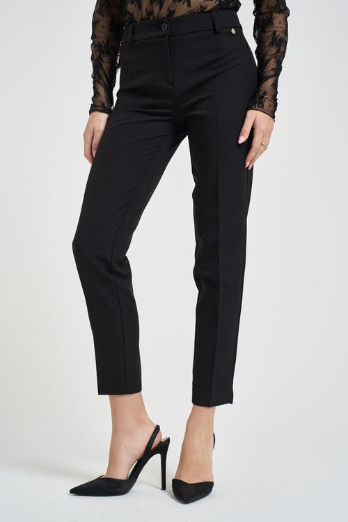 Pantalone donna a sigaretta nero - 2