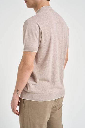 Maglia uomo a maniche corte tortora - 3