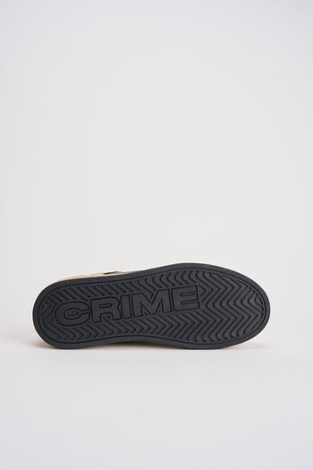 Sneakers donna in pelle e glitter nera - 9