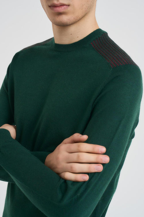 Maglia uomo girocollo verde - 2