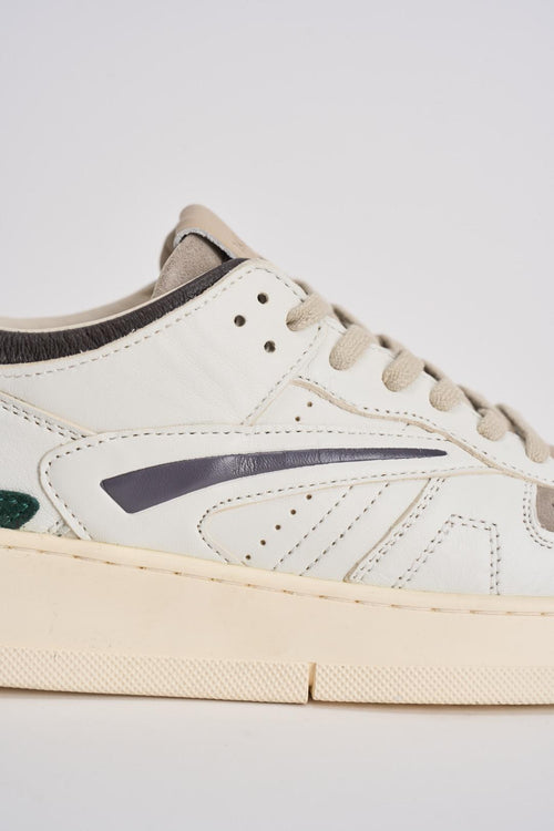 Sneakers uomo Torneo bianco e beige - 2