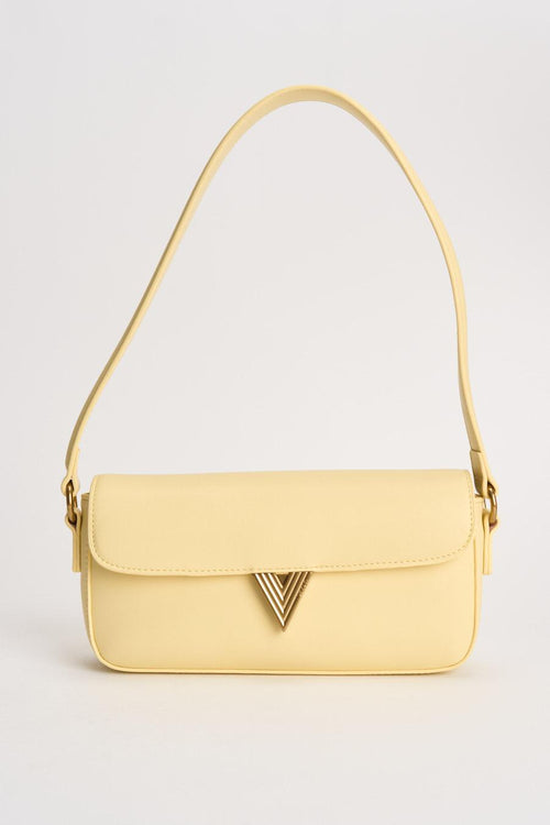Borsa donna a spalla gialla