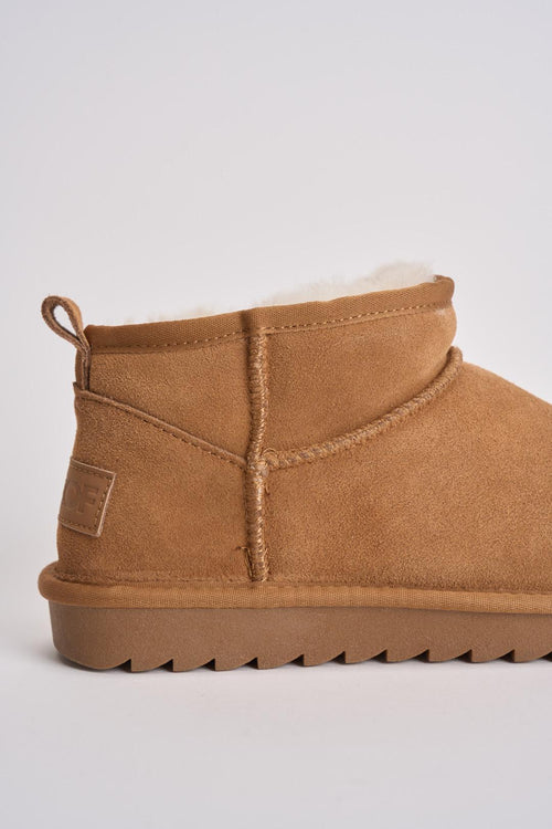 Stivaletto mini scamosciato donna cammello - 2