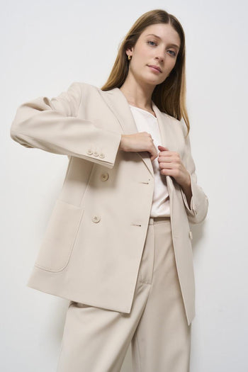 Women's double-breasted cream jacket - 3