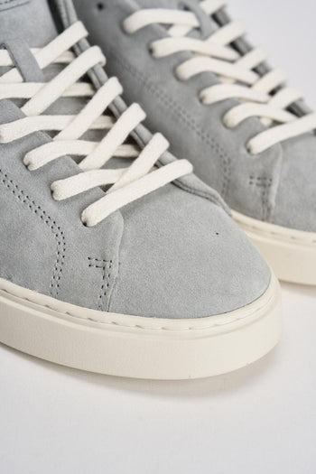 Sneakers uomo Levante in camoscio grigia - 4
