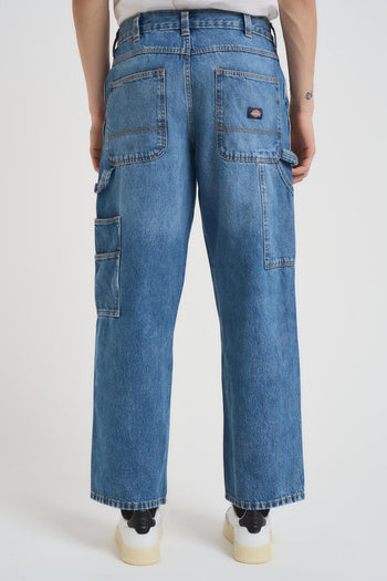 Jeans uomo carpenter in denim blu - 3