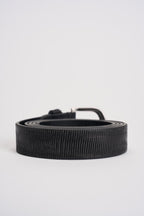 Cintura uomo in pelle nera MRF255C026 NERO MINORONZONI 