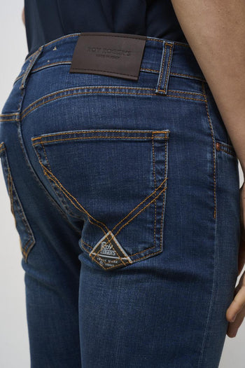 Jeans uomo skinny denim scuro - 6