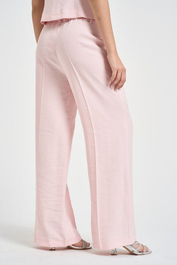 Abito con gilet e pantalone rosa cipria - 8