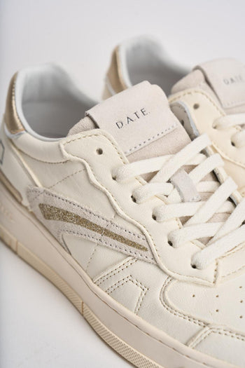 Sneakers donna Torneo bianche e oro - 5