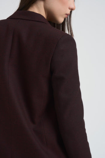 Giacca donna doppiopetto bordeaux - 5
