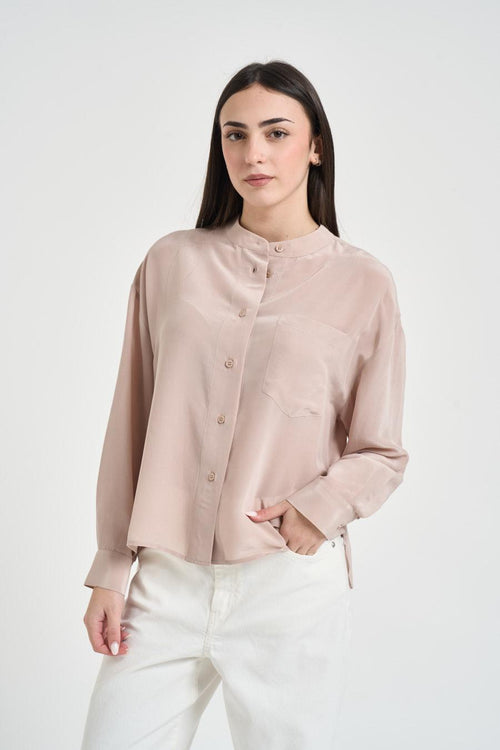Camicia donna rosa pastello