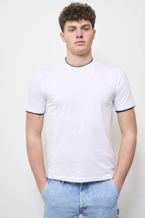 T-shirt uomo girocollo bianca