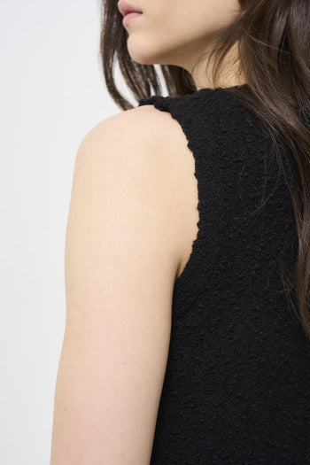 Gilet donna in maglia nero - 4