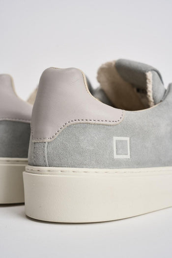 Sneakers uomo Levante in camoscio grigia - 8