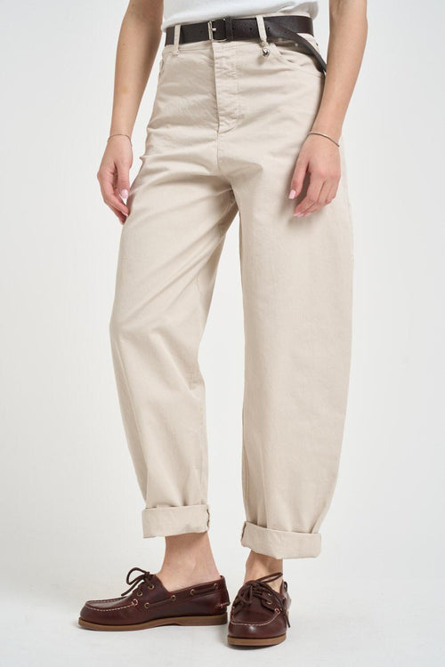 Pantalone donna balloon sabbia