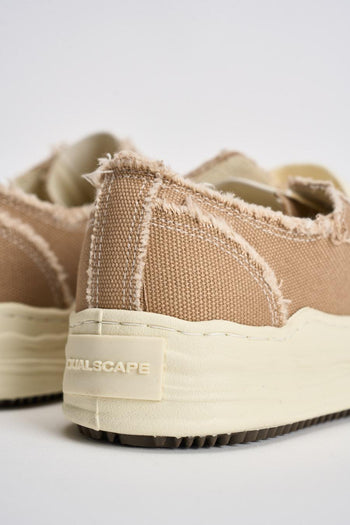 Sneakers uomo marrone chiaro in canvas - 9