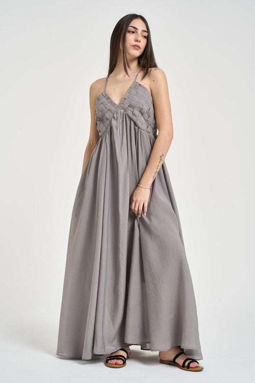 Abito donna lungo grigio