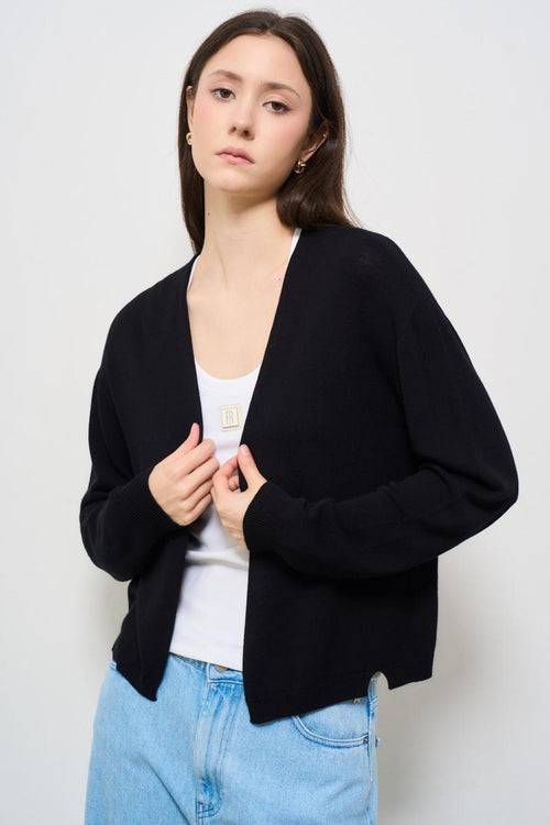 Cardigan donna nero