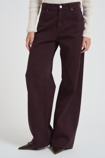Jeans donna a palazzo Mia prugna - 3