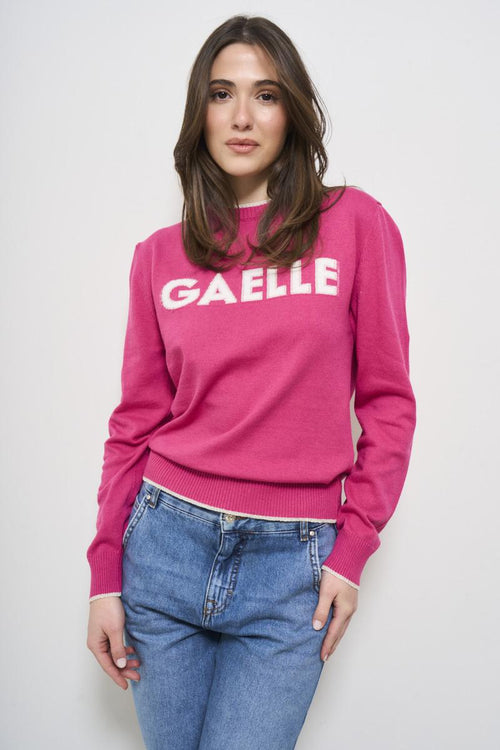 Maglia donna girocollo rosa