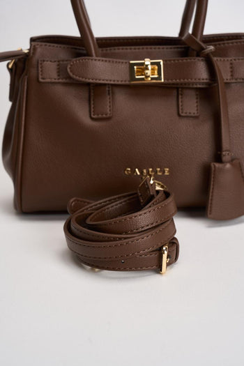 Borsa donna a mano marrone - 7