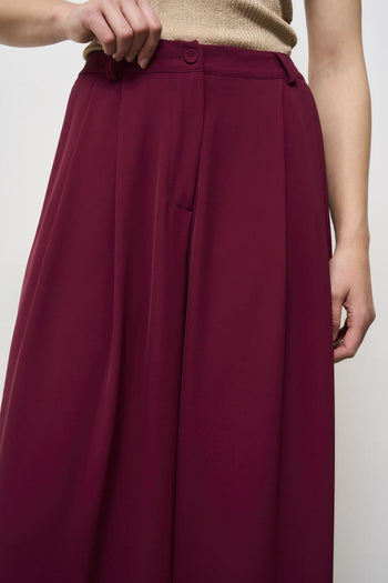 Women's burgundy trousers - 3
