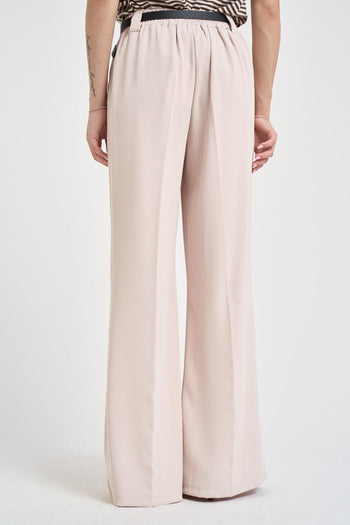 Pantalone donna flare avorio - 3