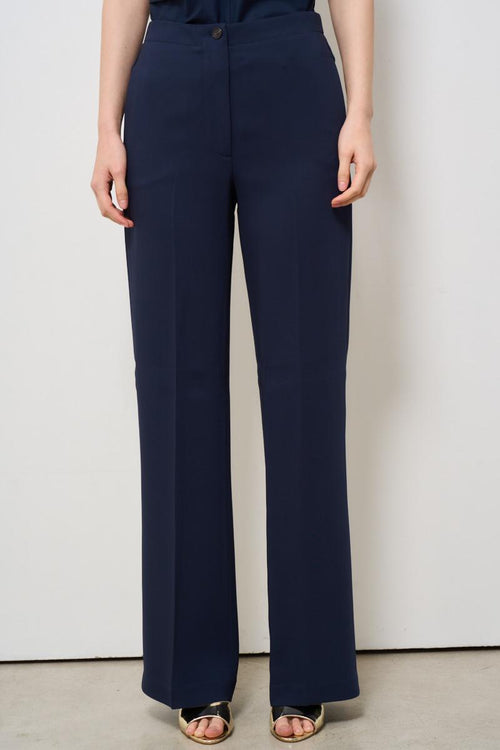 Pantalone donna dritto blu