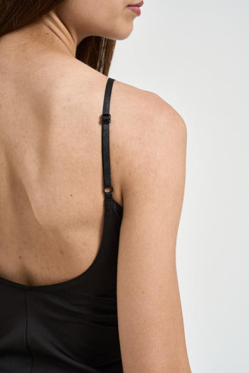 Top donna con schiena scoperta nero - 4
