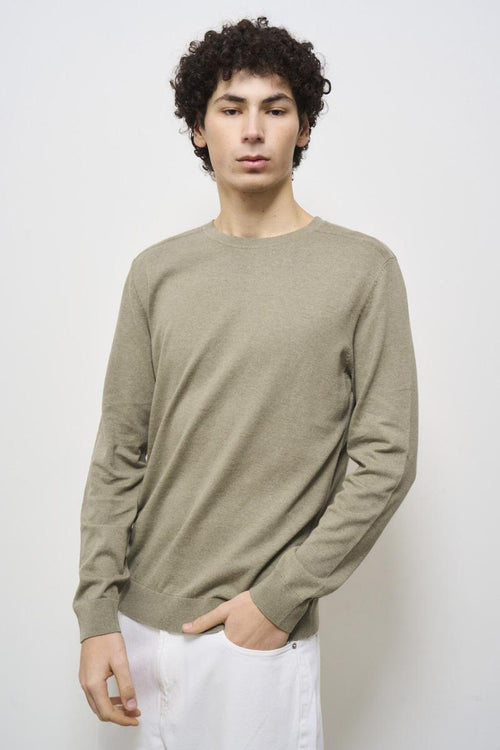 Maglia uomo girocollo verde salvia