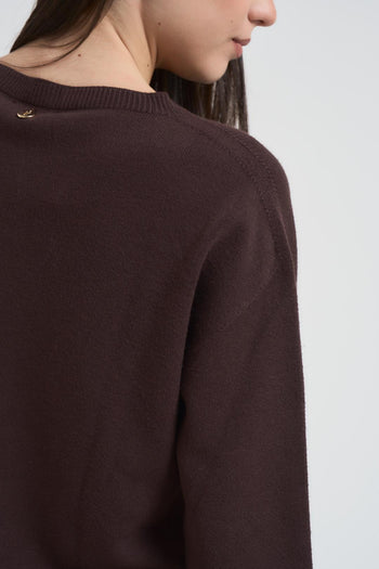 Maglia donna scollo a barca moro - 5