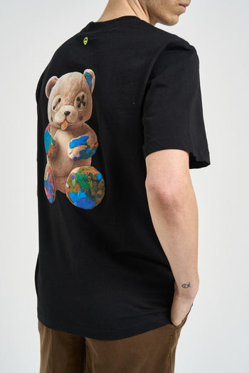 T-shirt uomo girocollo nero - 4