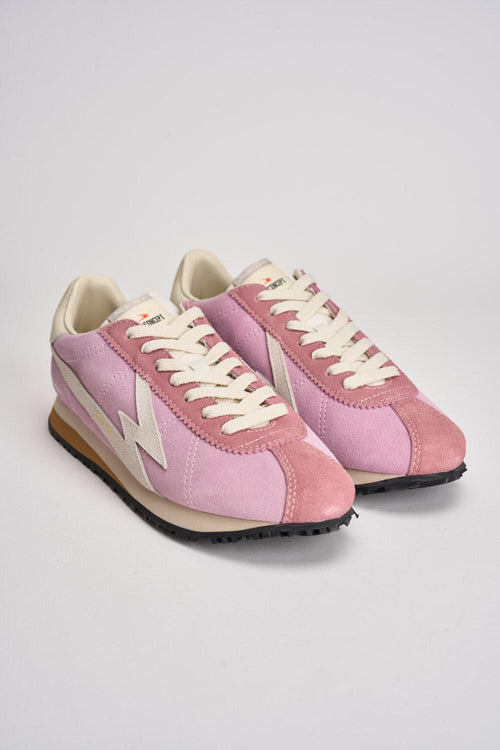 Sneakers donna rosa e bianca - 2