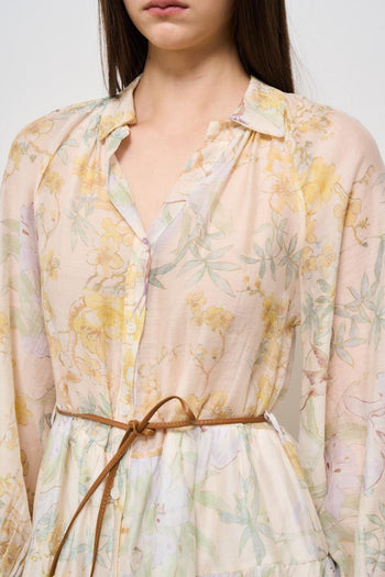 Abito donna chemisier floreale - 4