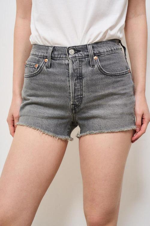 Shorts donna 501 in denim grigio - 2