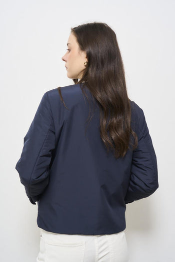 Women's light blue down jacket - 5