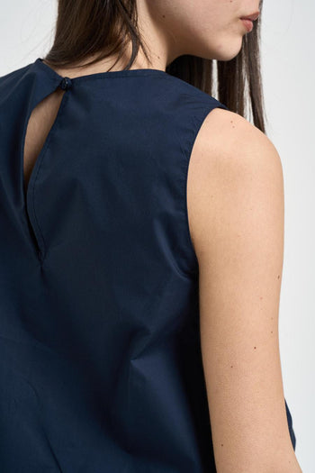 Top donna a palloncino blu - 6