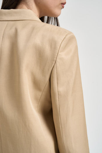 Giacca donna doppiopetto beige - 5