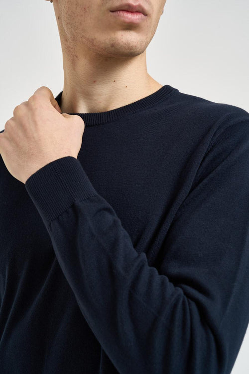 Maglia uomo girocollo blu notte - 2