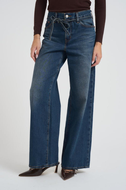 Jeans donna xl Straight in denim scuro - 2