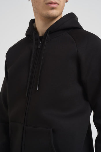 Felpa uomo con cappuccio nera - 3