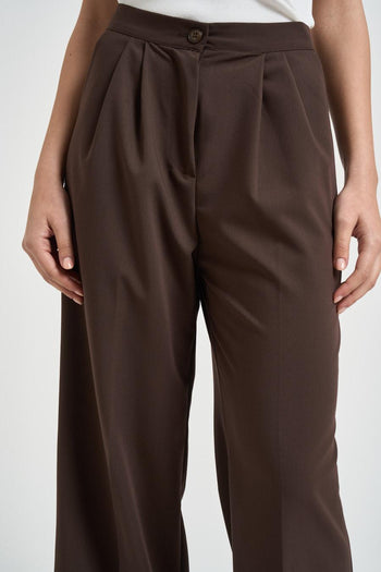 Pantalone donna gamba ampia moro - 4