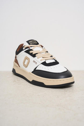 Eclipse Men's Sneakers White, Brown and Black - 4