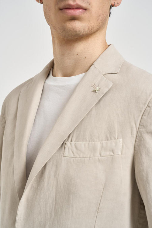Giacca uomo in cotone beige - 2